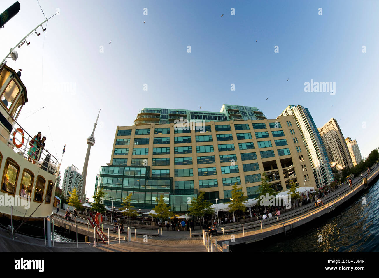 Queens Quay, Toronto Harbourfront, Ontario, Kanada Stockfoto