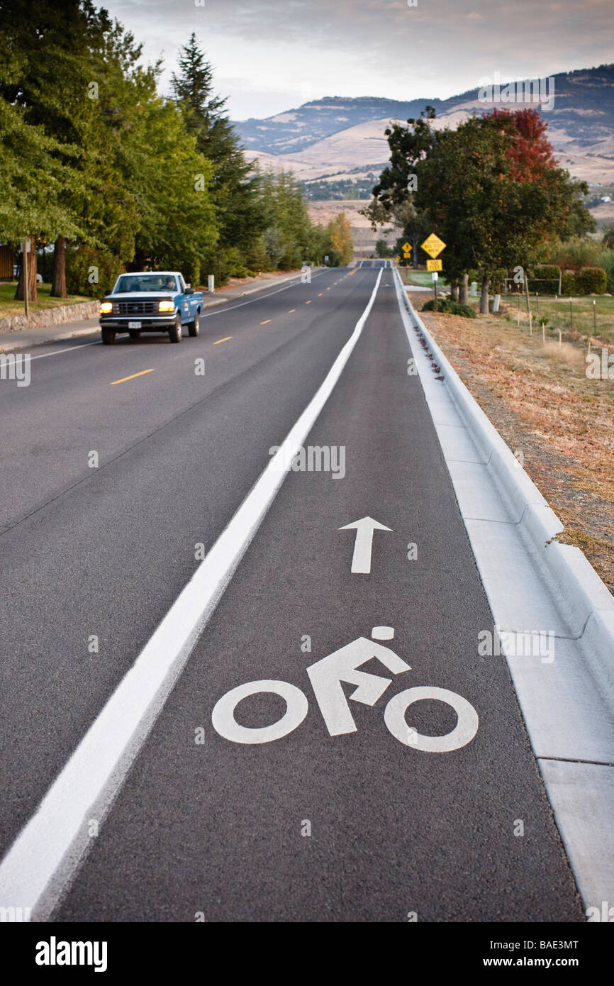 Radfahren Lane unterwegs, Ashland, Oregon, USA Stockfoto