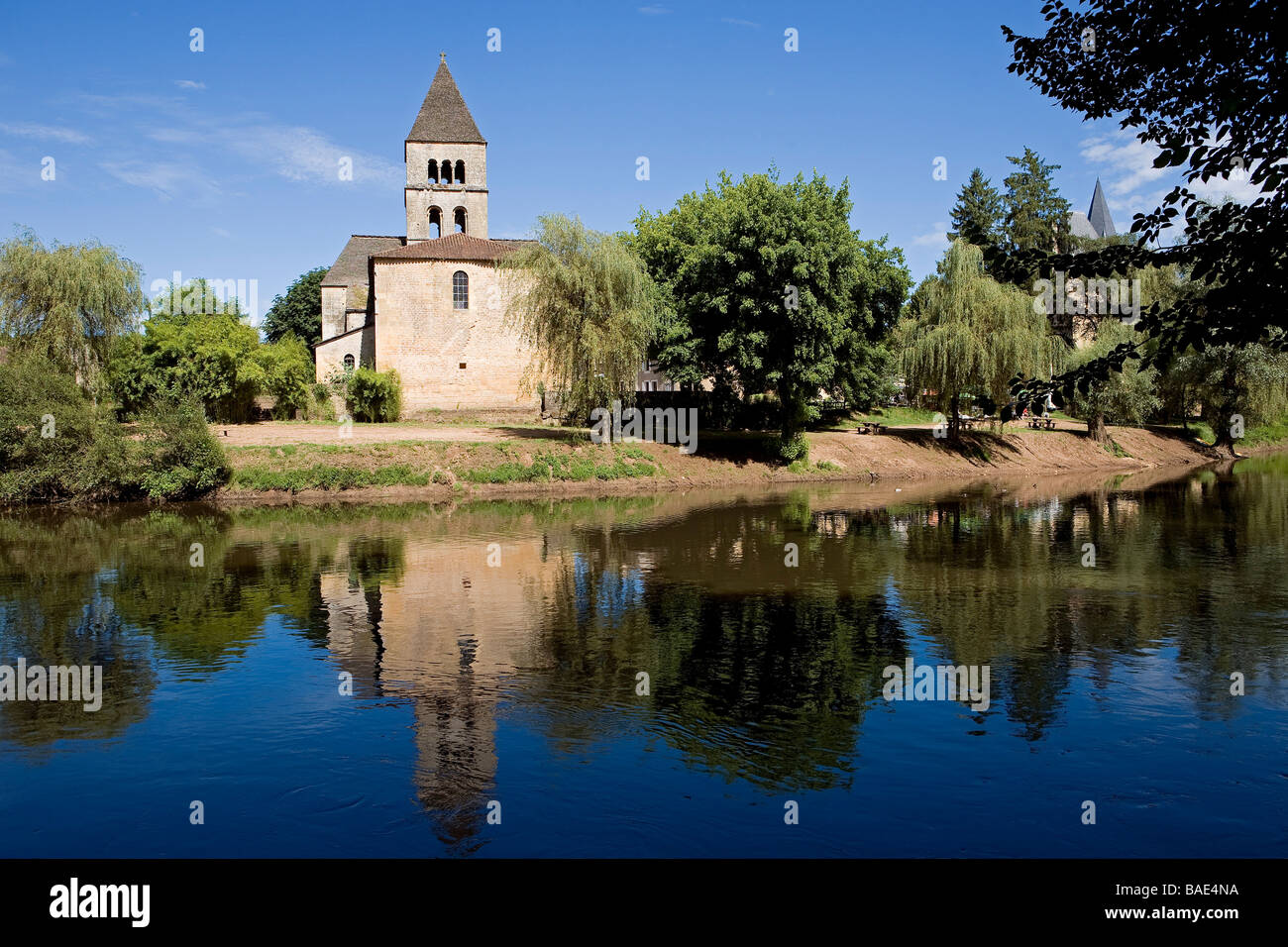 Frankreich, Dordogne, Perigord Noir Vézère-Tal, Saint Leon Sur Vezere, Les Plus Beaux Dörfer de France (die meisten gekennzeichnet Stockfoto