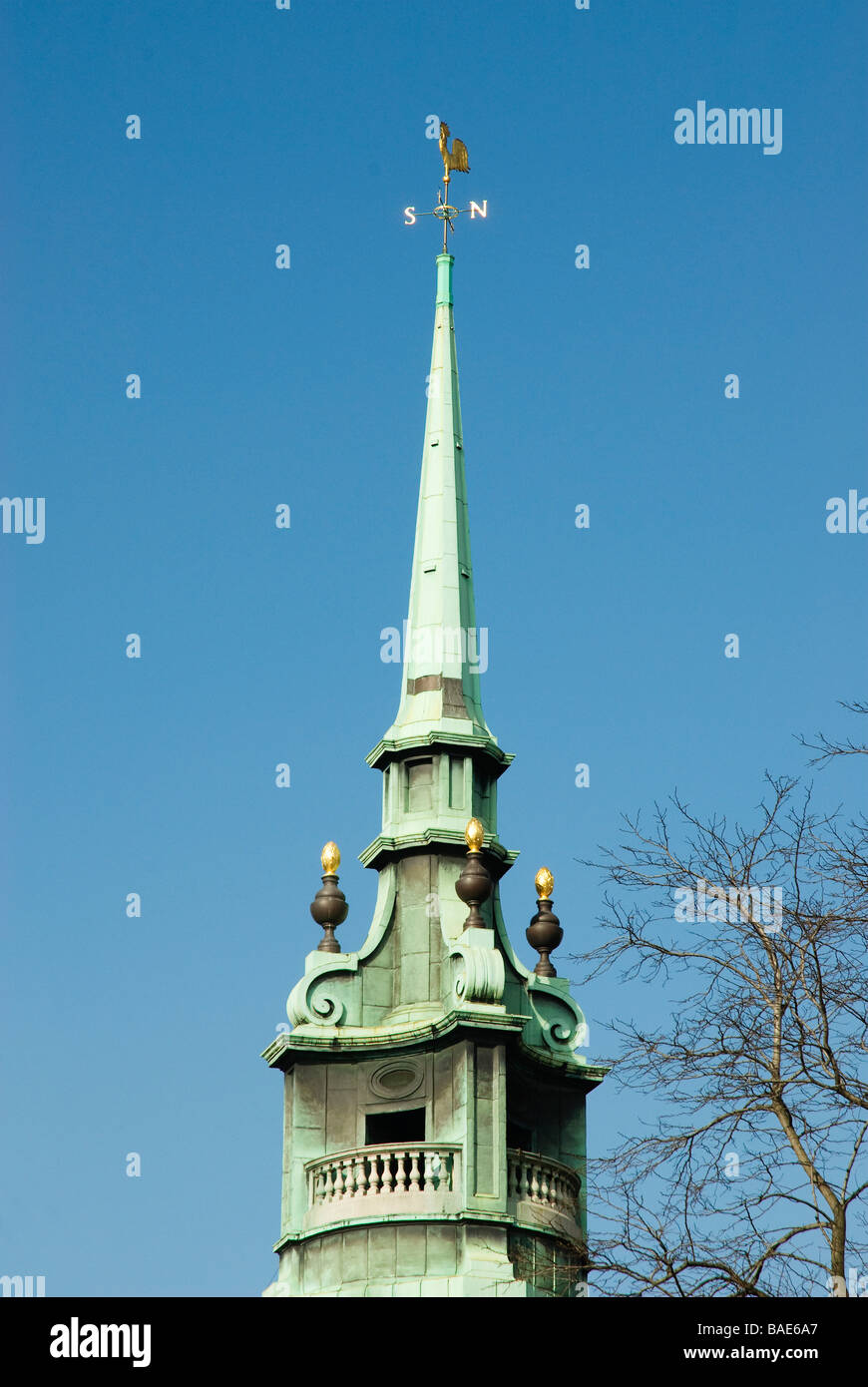 All Hallows von dem Turm Kirchturm, London Stockfoto