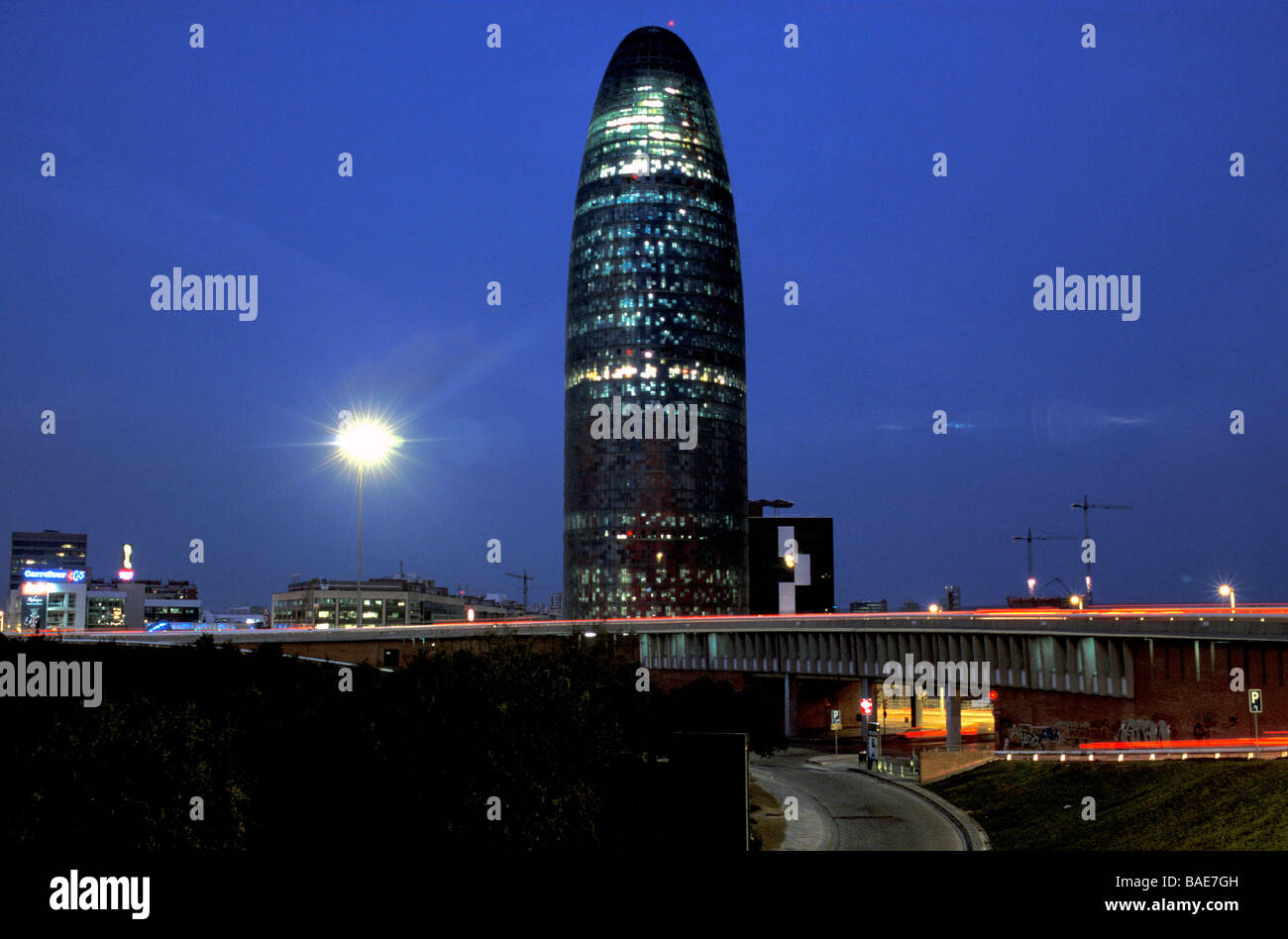 Torre Agbar, Barcelona, Katalonien, Spanien, Europa Stockfoto