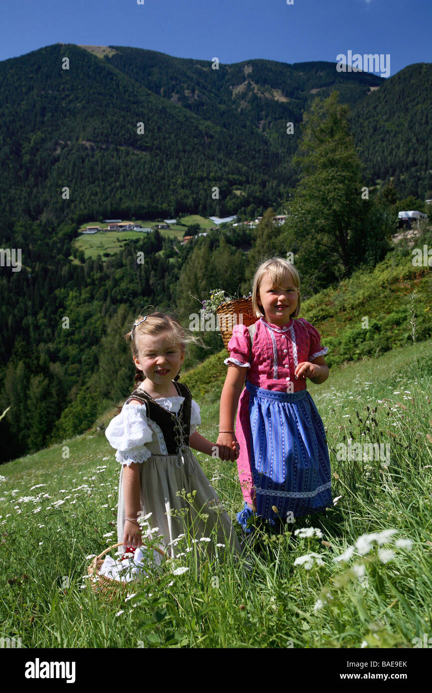 Menschen, Mocheni Tal, Trentino, Italien Stockfoto