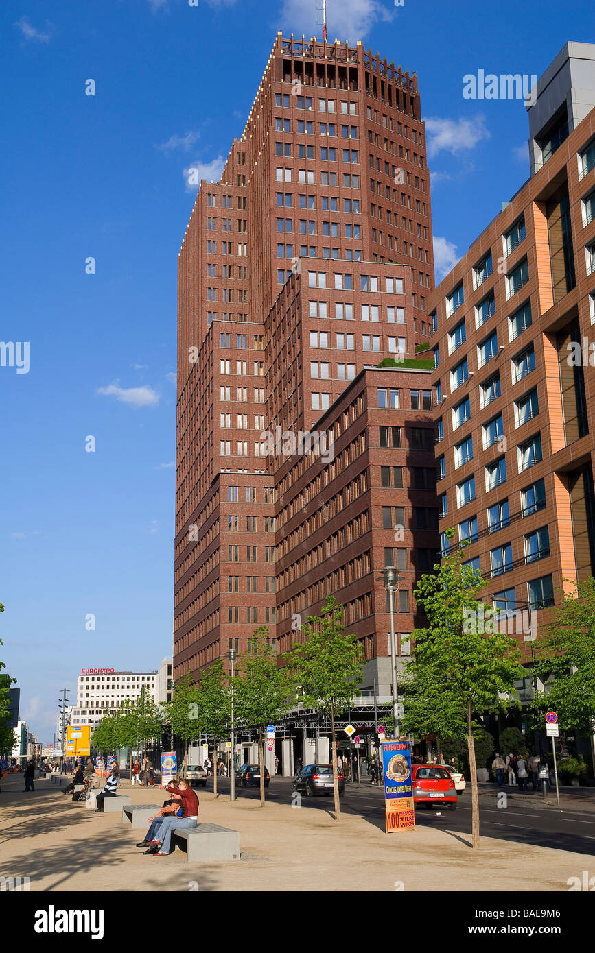 Deutschland, Berlin, Bürohaus vom Architekten Hans Kollhoff, Potsdamer Platz 1 Stockfoto