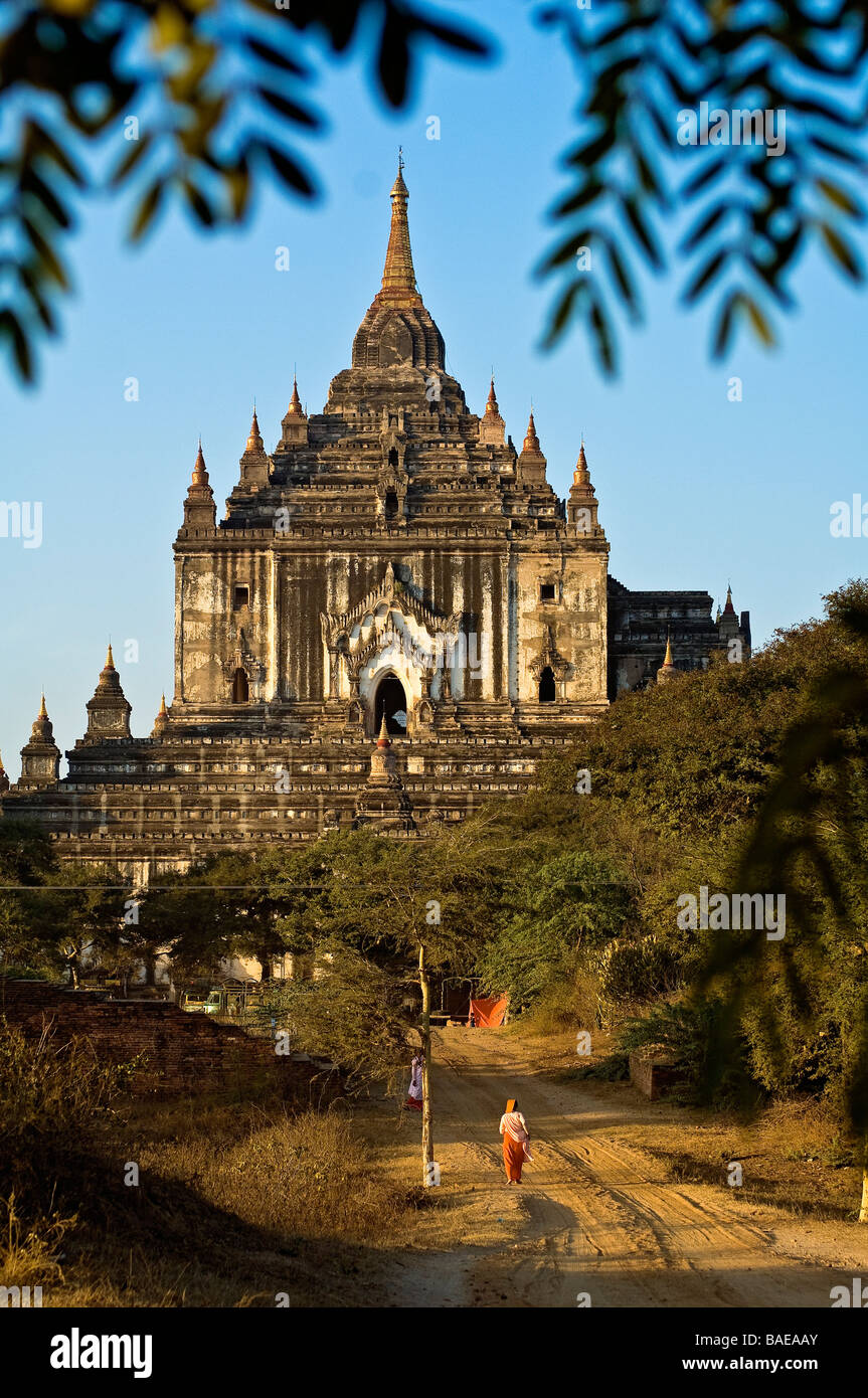 Myanmar (Burma), Old Bagan, Pagode Thatbyinnyu (Pahto Thatbyinnyu) in der Mitte des 12. Jahrhunderts erbaut, Bagan, Mandalay-Division Stockfoto