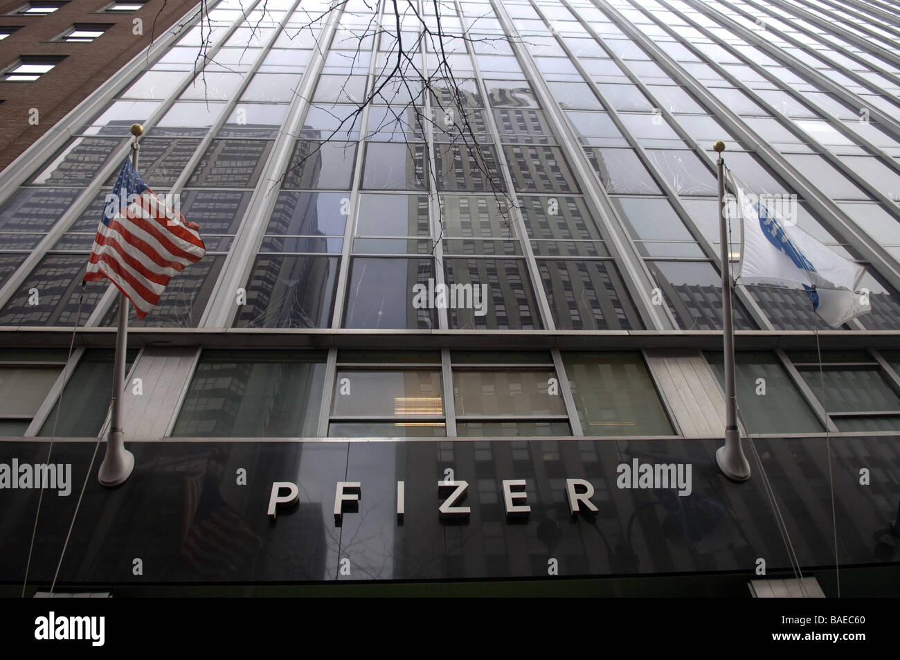 Pfizer World Headquarters in Midtown in New York auf Mittwoch, 8. April 2009 Frances M Roberts Stockfoto