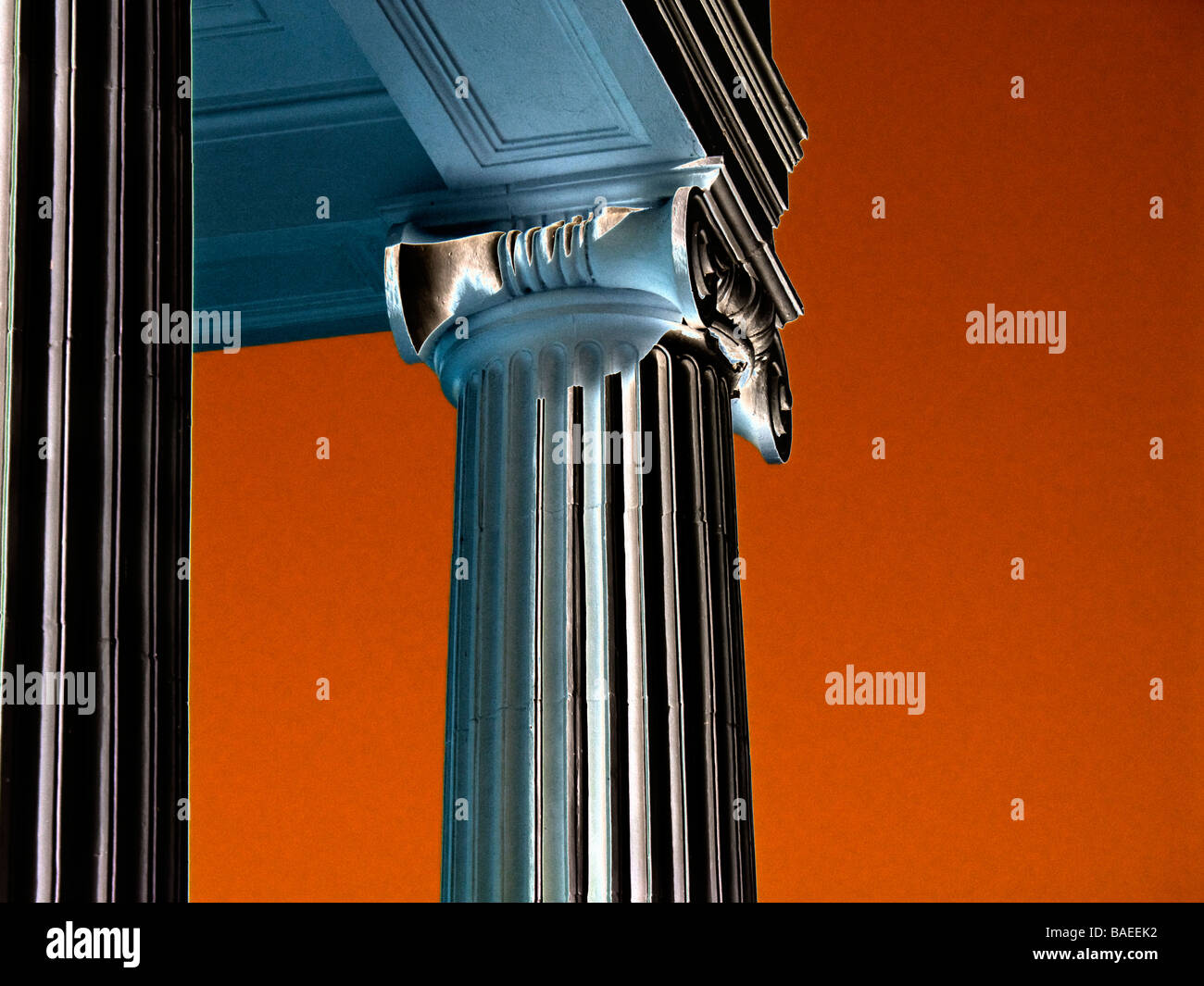 Säulen im korinthischen Stil Computer verbessert Stockfoto