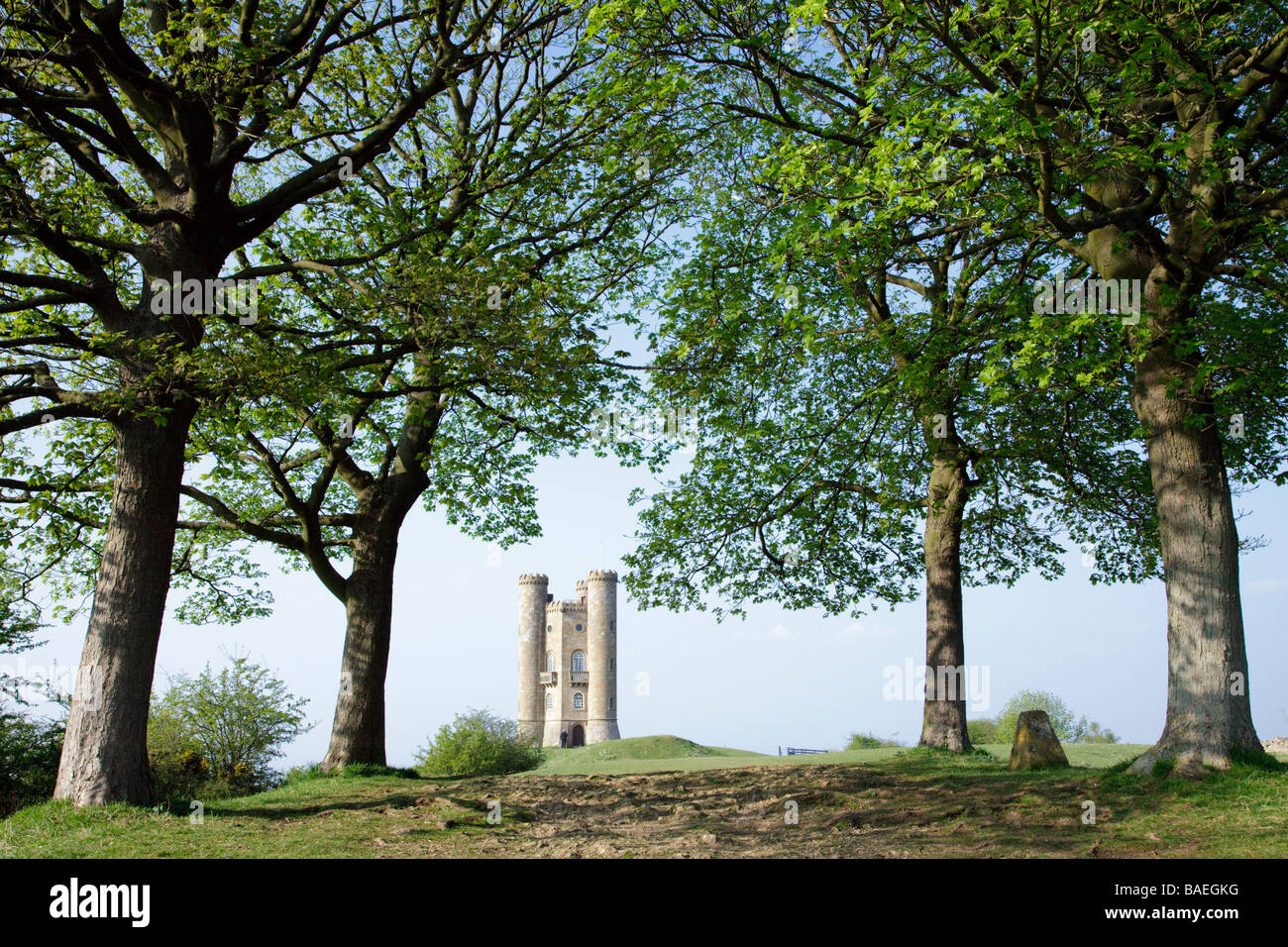 Broadway Tower in den cotswolds Stockfoto