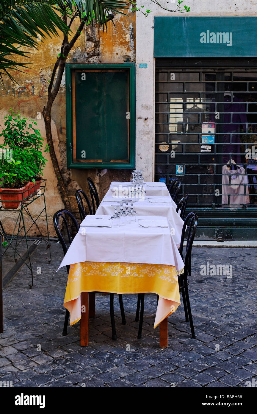 Bürgersteig Restaurant, Rom Stockfoto