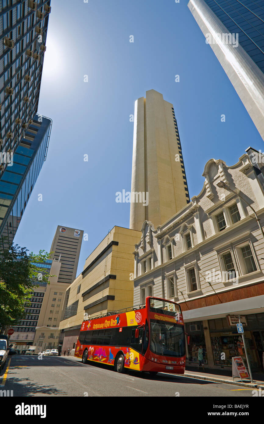 Sightseeing-Bus in Burg Street Kapstadt Südafrika Stockfoto