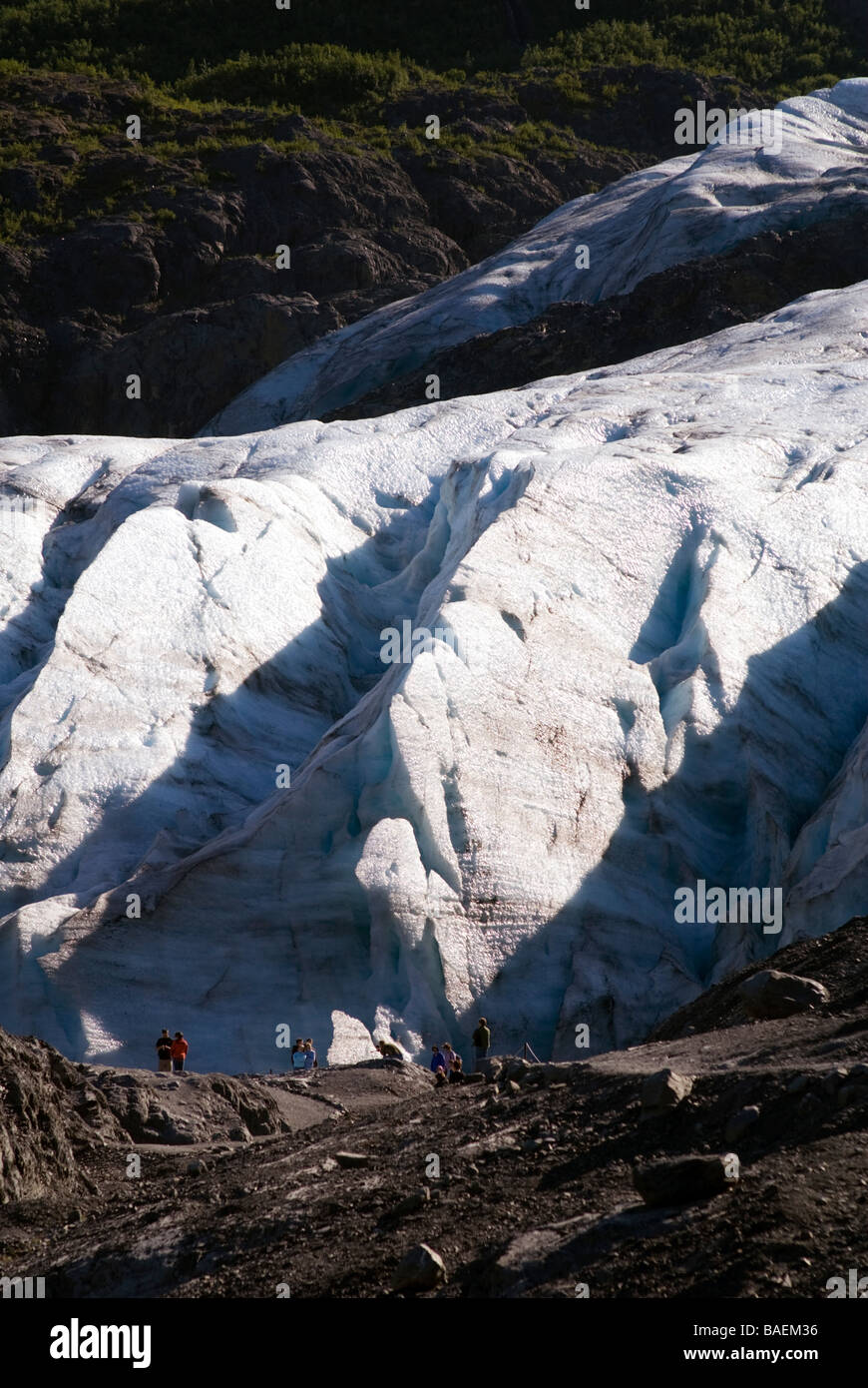 Touristen fotografieren in der Nähe der Basis des Exit-Gletscher in Seward Alaska. © Craig M. Eisenberg Stockfoto