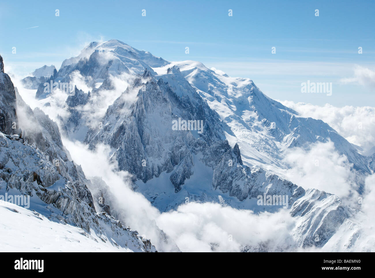 Der Mont-Blanc, Chamonix, Frankreich Stockfoto