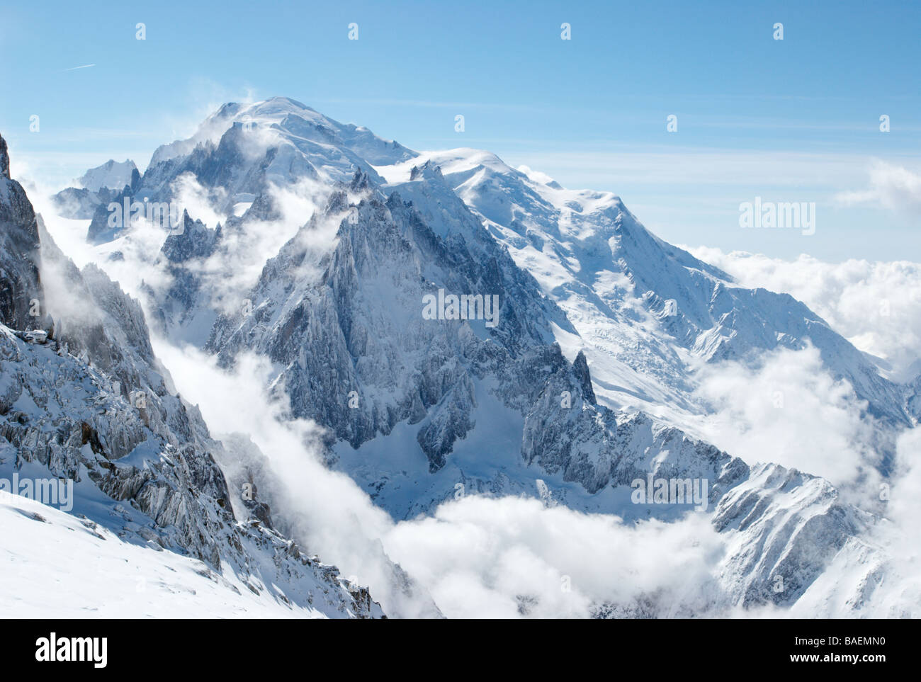 Der Mont-Blanc, Chamonix, Frankreich Stockfoto