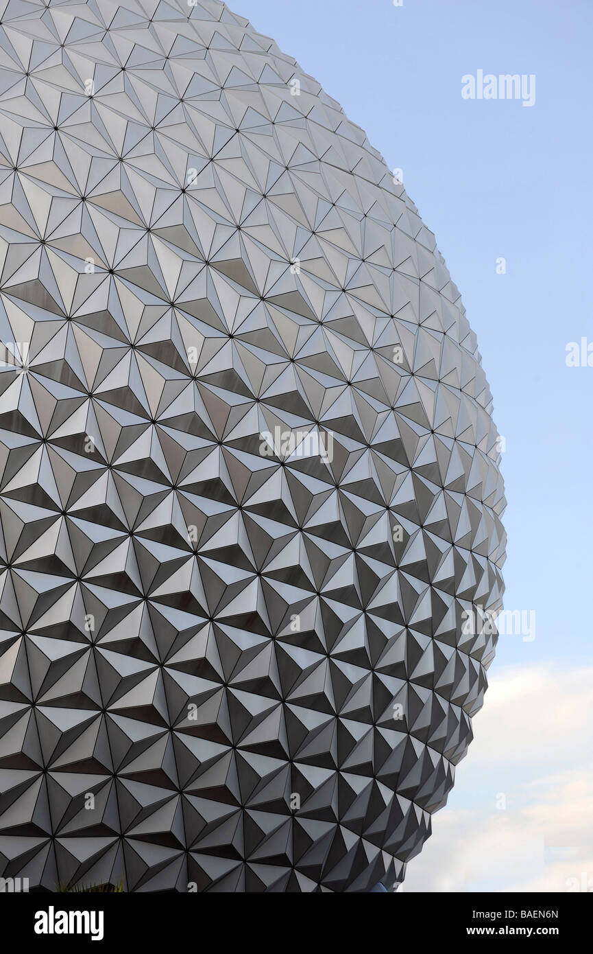 Raumschiff Erde im Walt Disney World Epcot Theme Park Center Orlando Florida Central Stockfoto