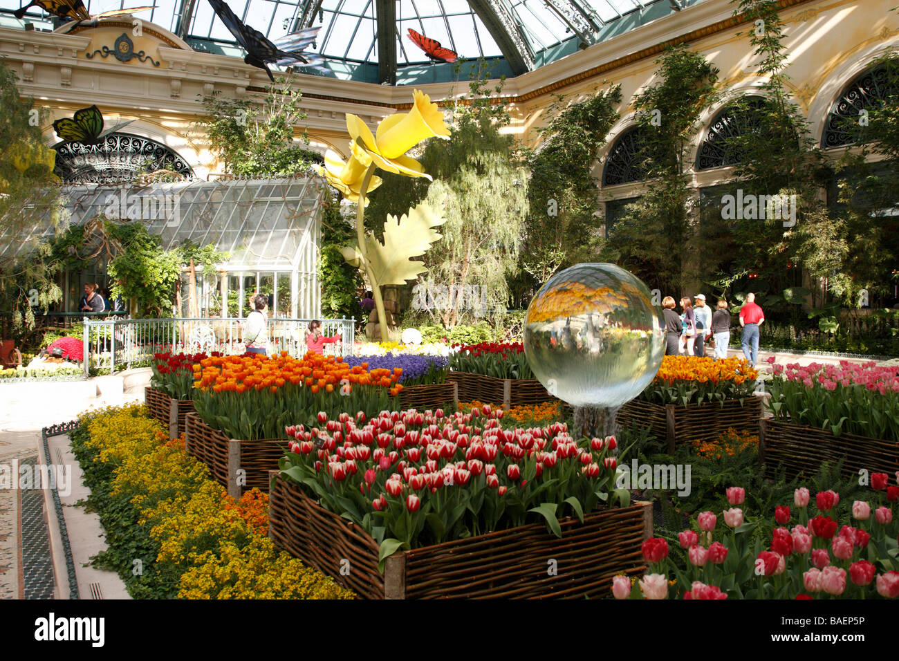 der Wintergarten und die botanischen Gärten innerhalb der Bellagio