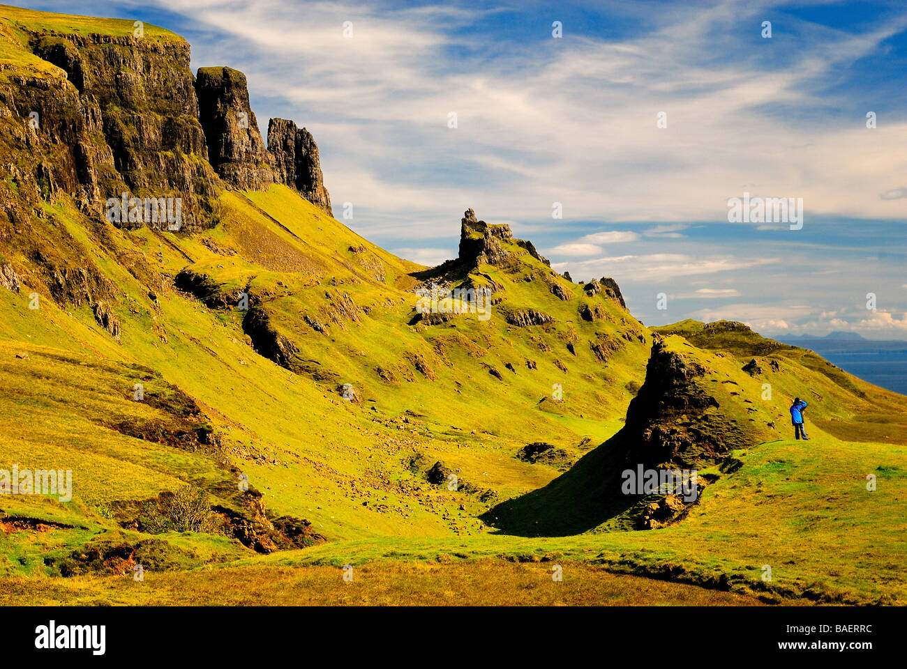 Quirang, Isle Of Skye Stockfoto
