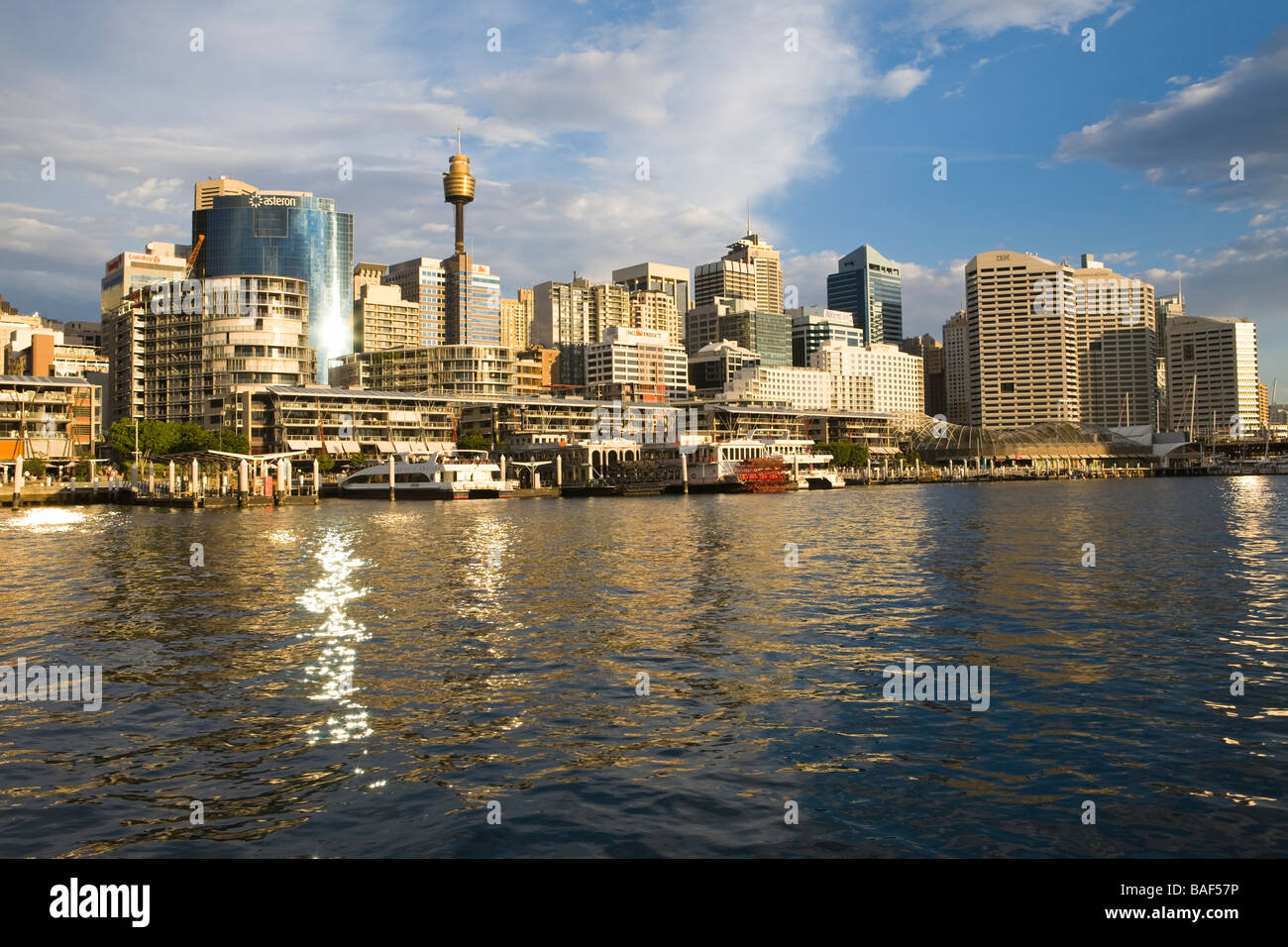 King Street Kais, Sydney CBD west, Darling Harbour, New South Wales, Australien Stockfoto