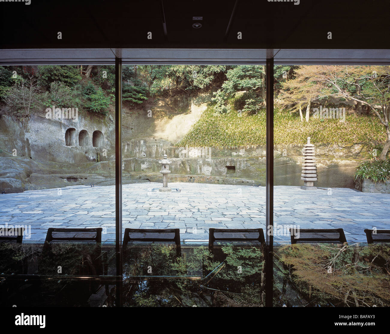 Kamakura-Haus, Kamakura, Japan, Foster and Partners, Kamakura Haus Innenansicht. Stockfoto