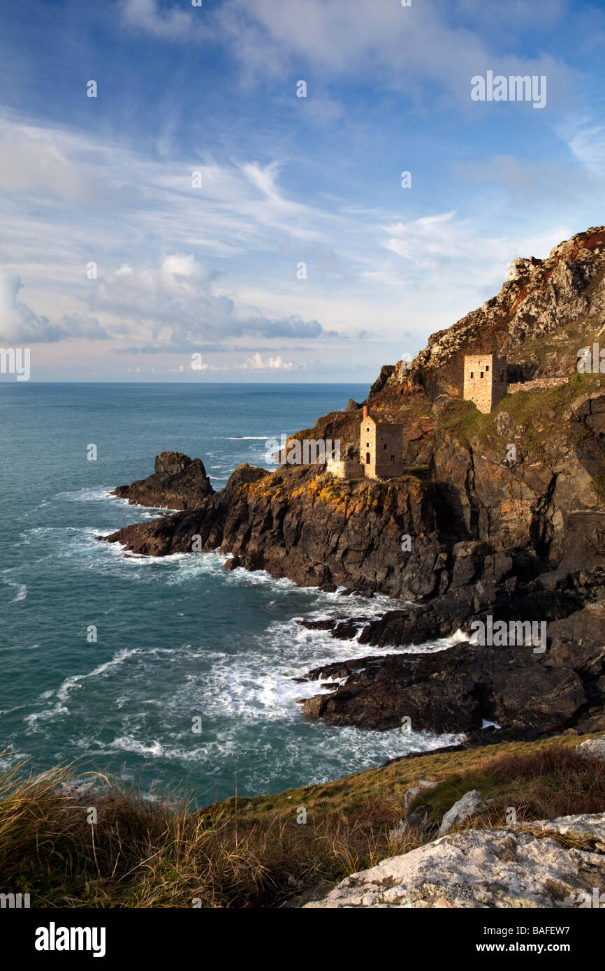 Krone des Maschinenhauses und Zinn-Minen, Cornwall, England Stockfoto