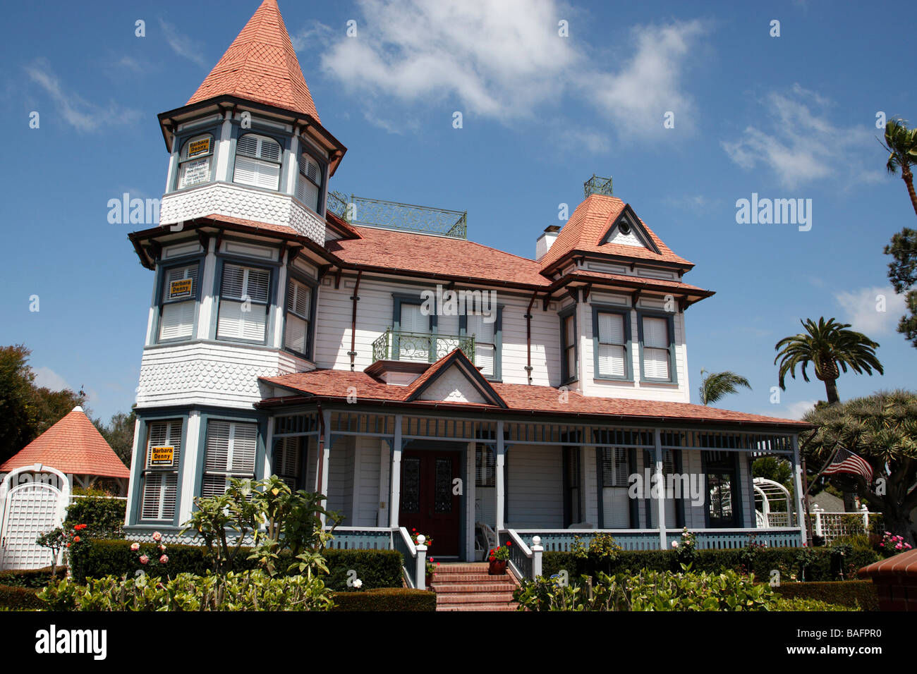 typische Villa am Ocean Boulevard nach Hause Coronado San Diego Kalifornien Usa Stockfoto