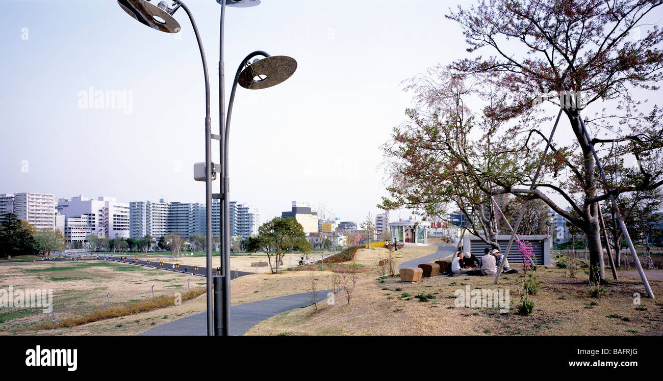 Hanamidori Kulturzentrum, Tokio, Japan, Atelier Bow-Wow Toyo Ito, Hanamidori Kulturzentrum. Stockfoto