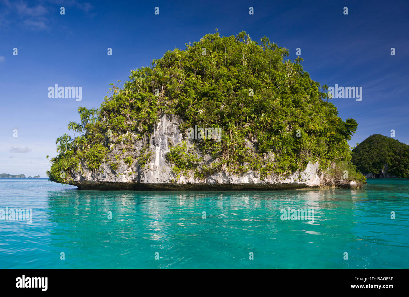 Rock Island Palau Mikronesien Palau Stockfoto