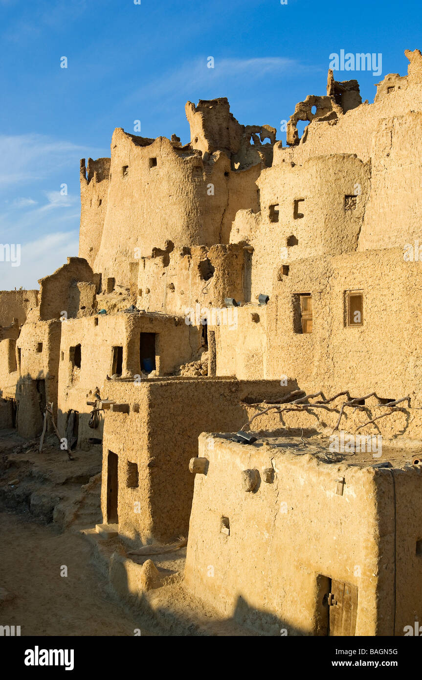 Ägypten, Unterägypten, libysche Wüste, Oase Siwa, Shalli Überreste, ehemaligen Oase Hauptstadt und Festung Stockfoto
