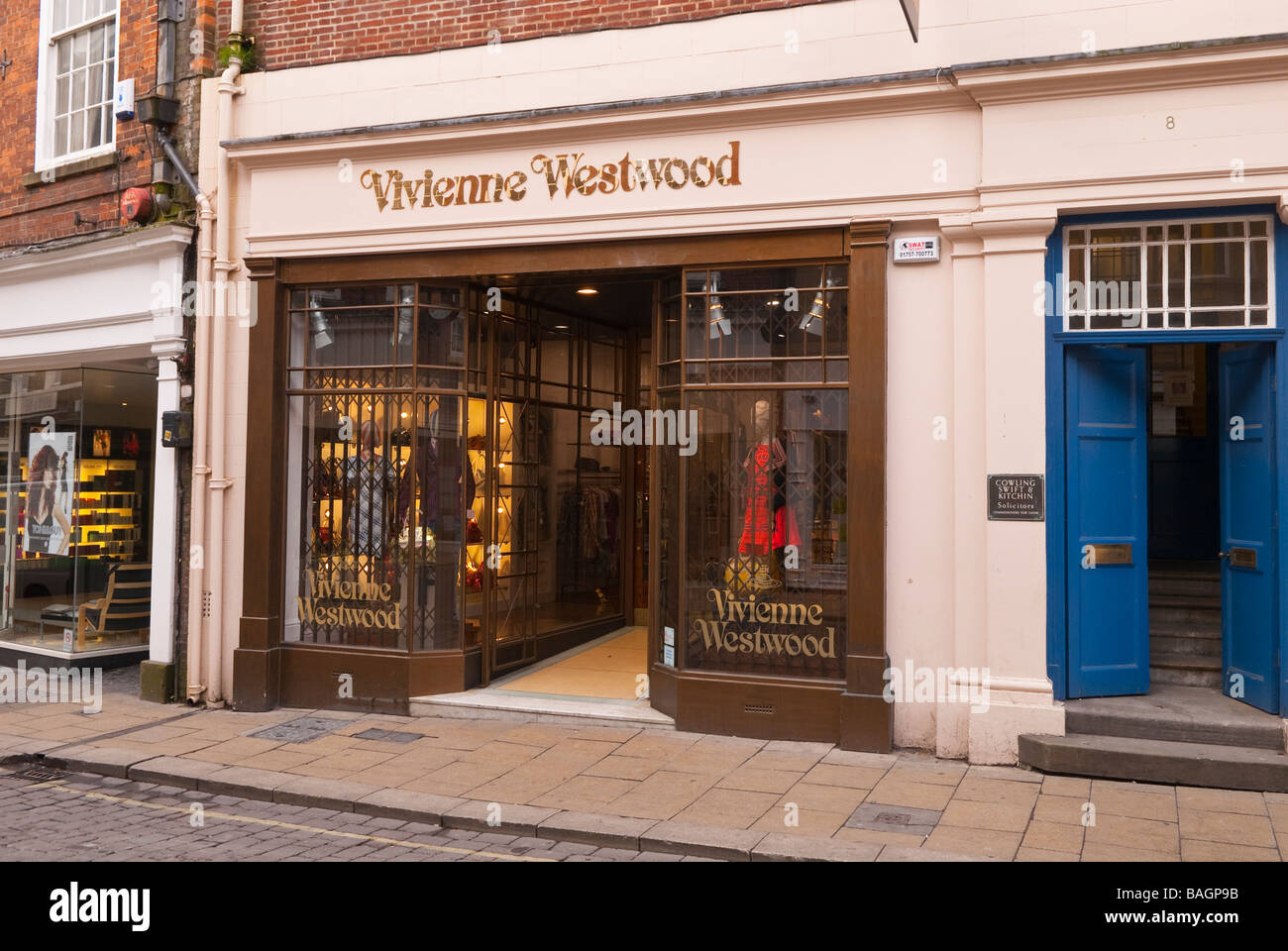 Vivienne Westwood Shop Shop in York, Yorkshire, Großbritannien Stockfoto