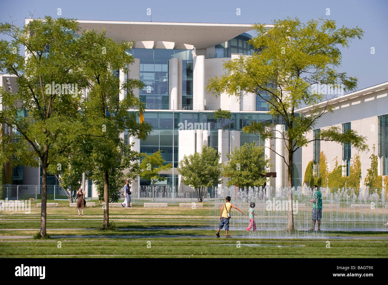 Deutschland, Berlin, Tiergaten Bezirk, Architekten des neuen Bundeskanzleramts, Axel Schultes und Charlotte Frank Stockfoto