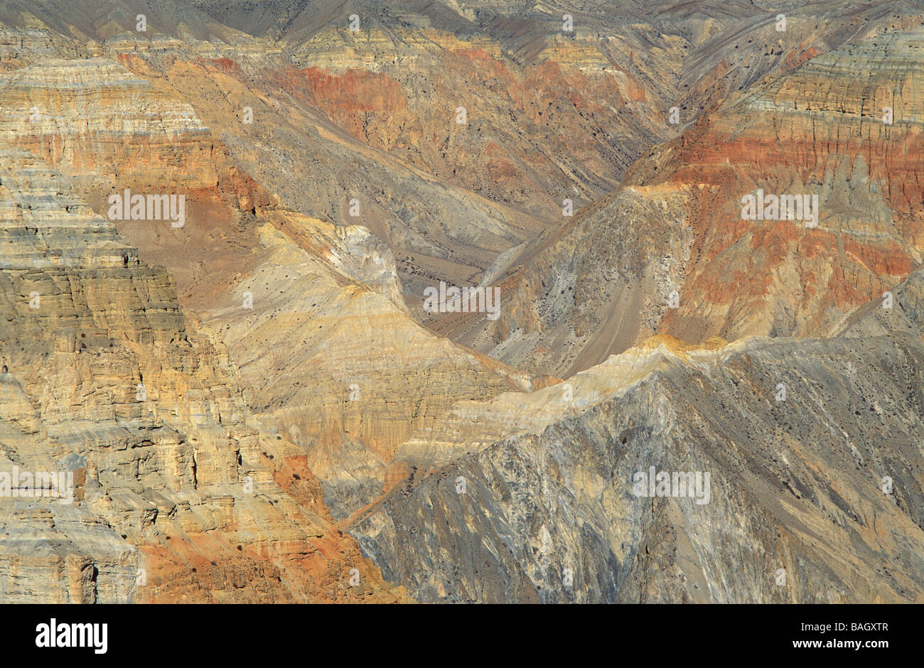 Nepal, Dhawalagiri Zone, Mustang District (ehemalige Königreich Lo), Umgebung von Dri Stockfoto