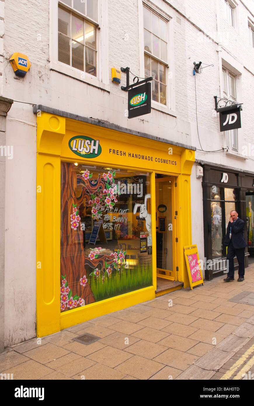 Saftig frische handgemachte Kosmetik Shop Shop in York, Yorkshire, Großbritannien Stockfoto