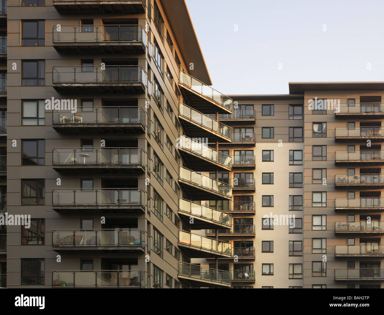 CLARENCE DOCK, CAREY JONES ARCHITEKTEN, LEEDS, VEREINIGTES KÖNIGREICH Stockfoto