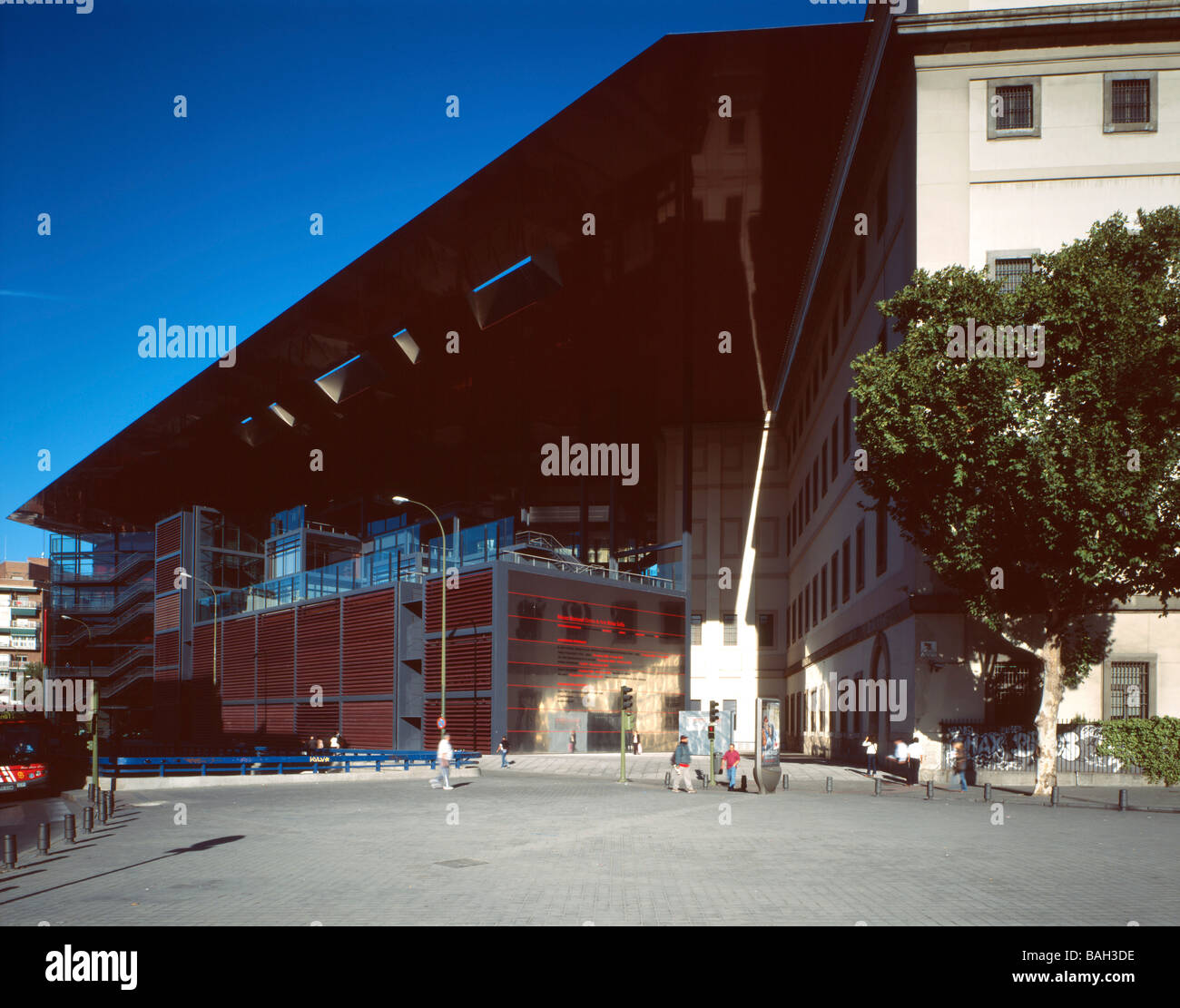 REINA SOFIA MUSEUM, JEAN NOUVEL, MADRID, SPANIEN Stockfoto