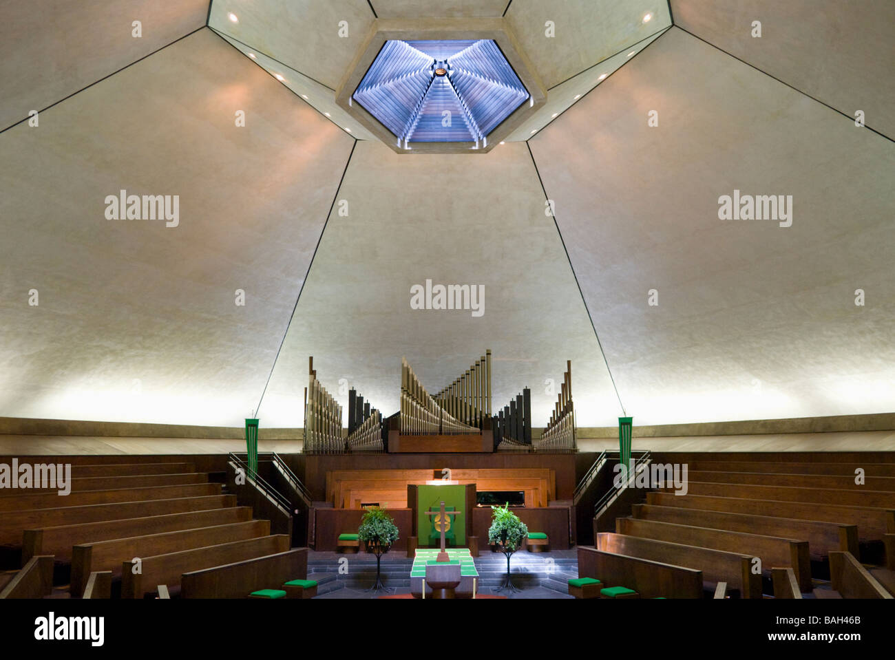 Norden christliche Kirche (Schüler von Christ) Columbus, Indiana. Architekt Eero Saarinen. Stockfoto