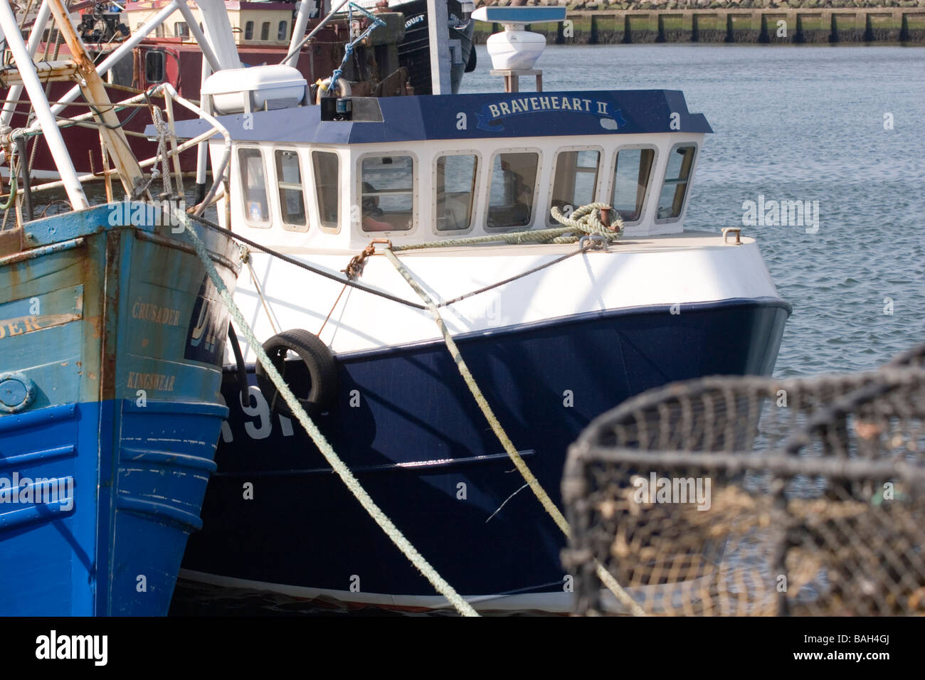 Fischerhafen von Girvan, South Ayrshire, Schottland Stockfoto