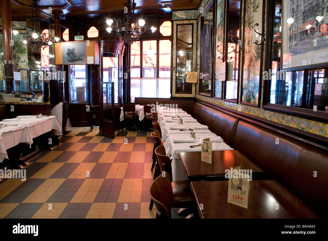 Frankreich, Paris, Saint Germain des Pres Bezirk, die Brasserie Lipp Stockfoto