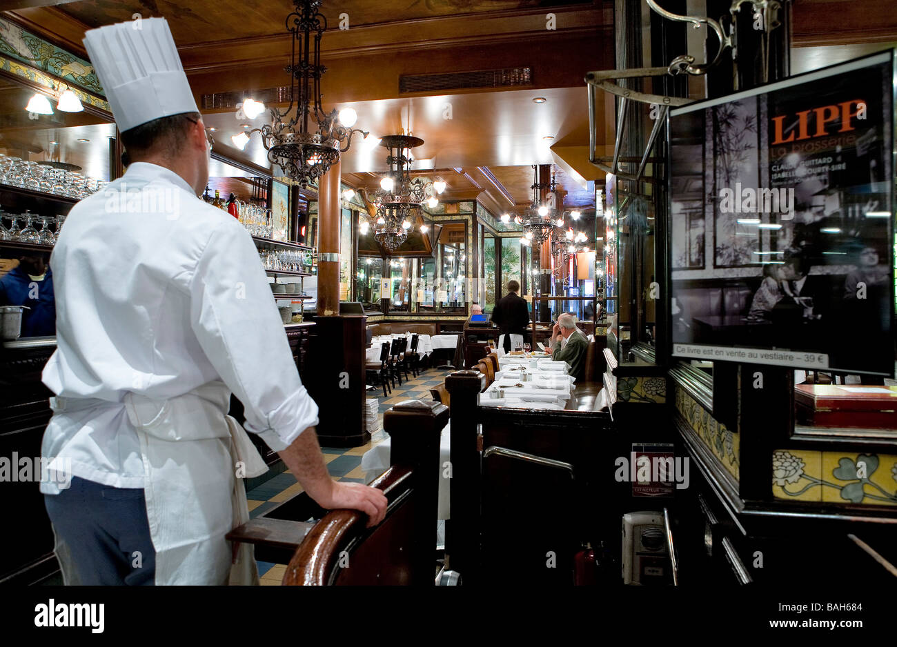 Frankreich, Paris, Saint Germain des Pres Bezirk, die Brasserie Lipp Stockfoto