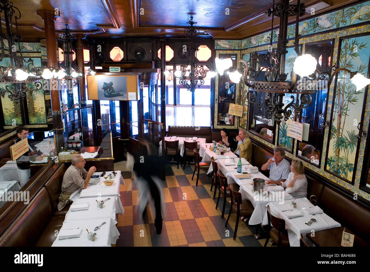 Frankreich, Paris, Saint Germain des Pres Bezirk, die Brasserie Lipp für Mittag Stockfoto
