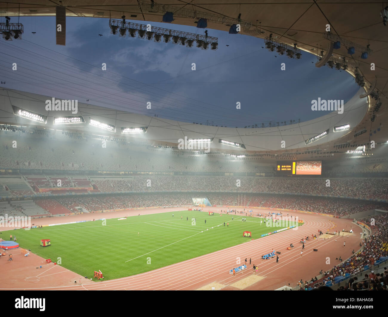 BEIJING NATIONAL STADIUM BIRDS NEST, HERZOG & DE MEURON, PEKING, CHINA Stockfoto