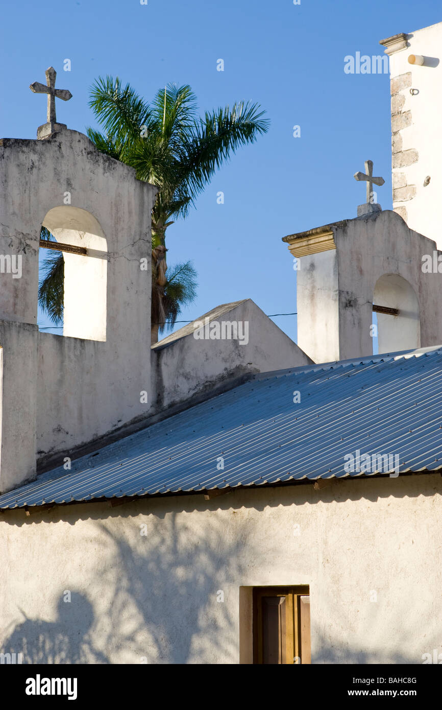 Eine katholische Kirche in Phillipe Carillo Puerto in Mexiko Stockfoto