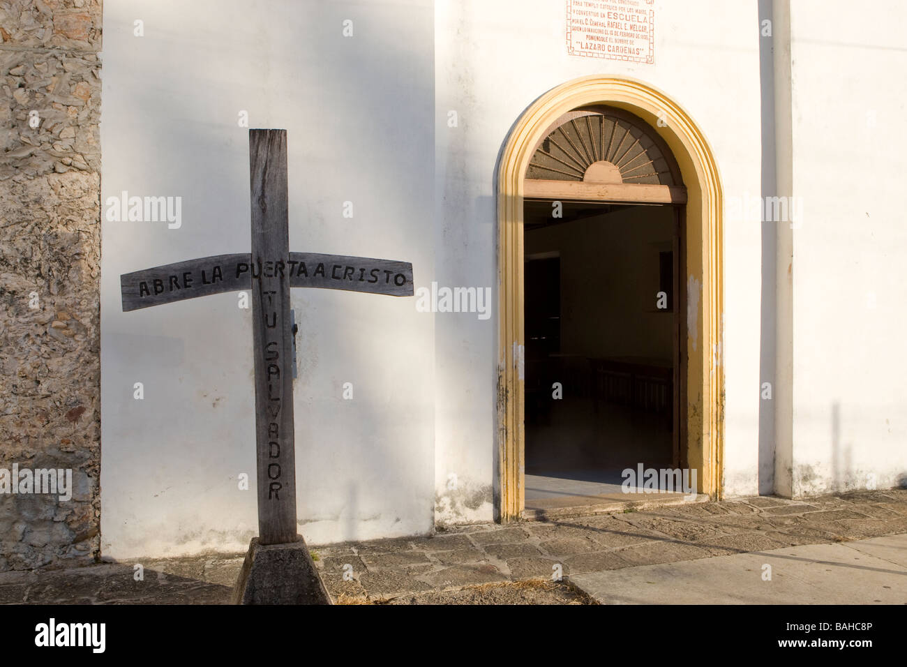 Die Kirche von Phillipe Carillo Puerto in Yucatan Mexiko Stockfoto