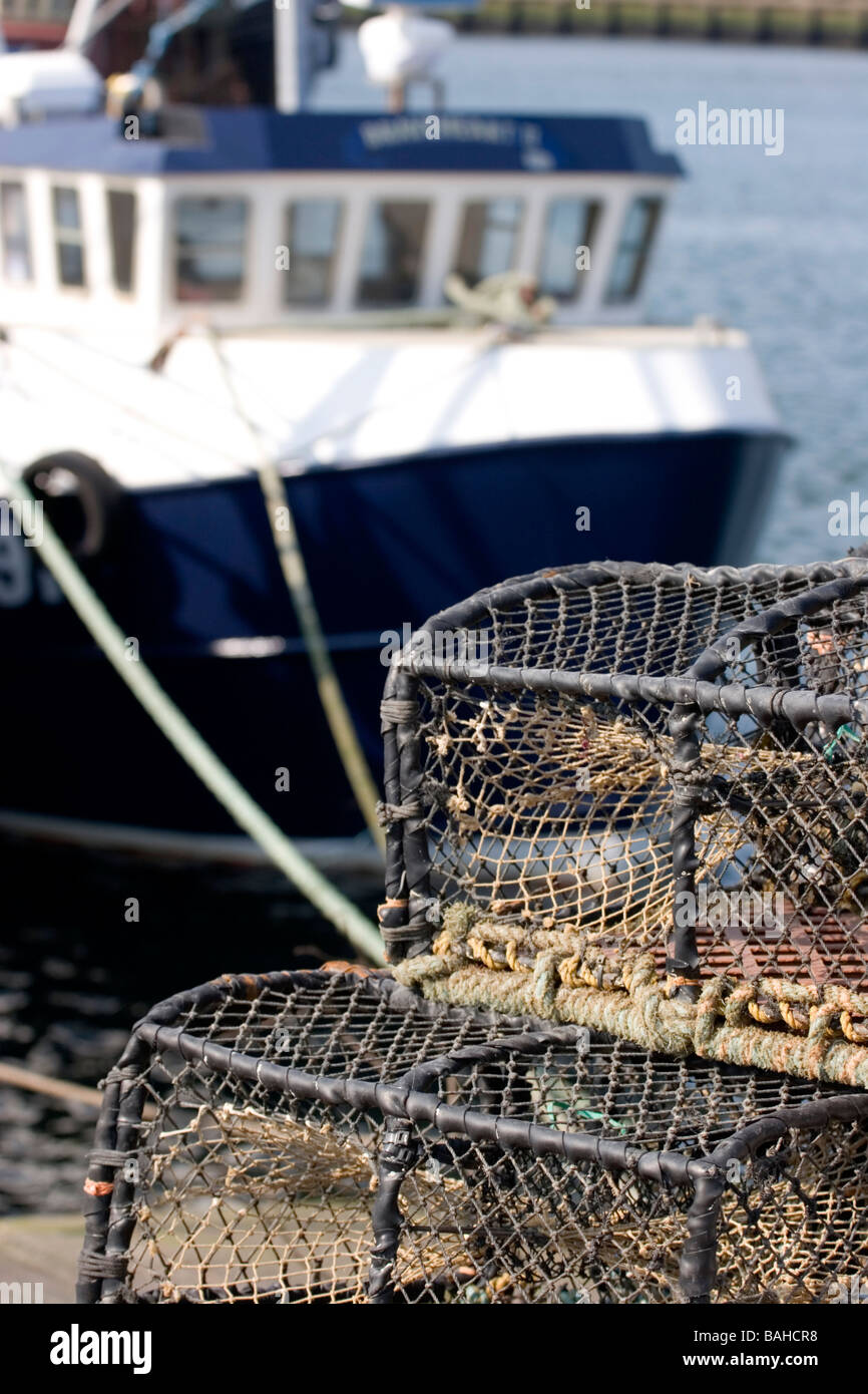 Fischerhafen von Girvan, South Ayrshire, Schottland Stockfoto