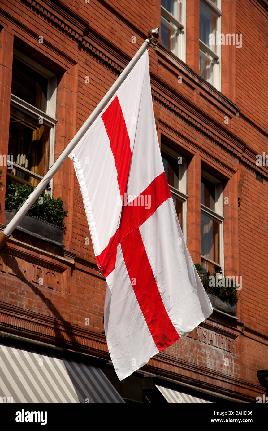 Flagge von St. George Englands Nationalflagge. Stockfoto