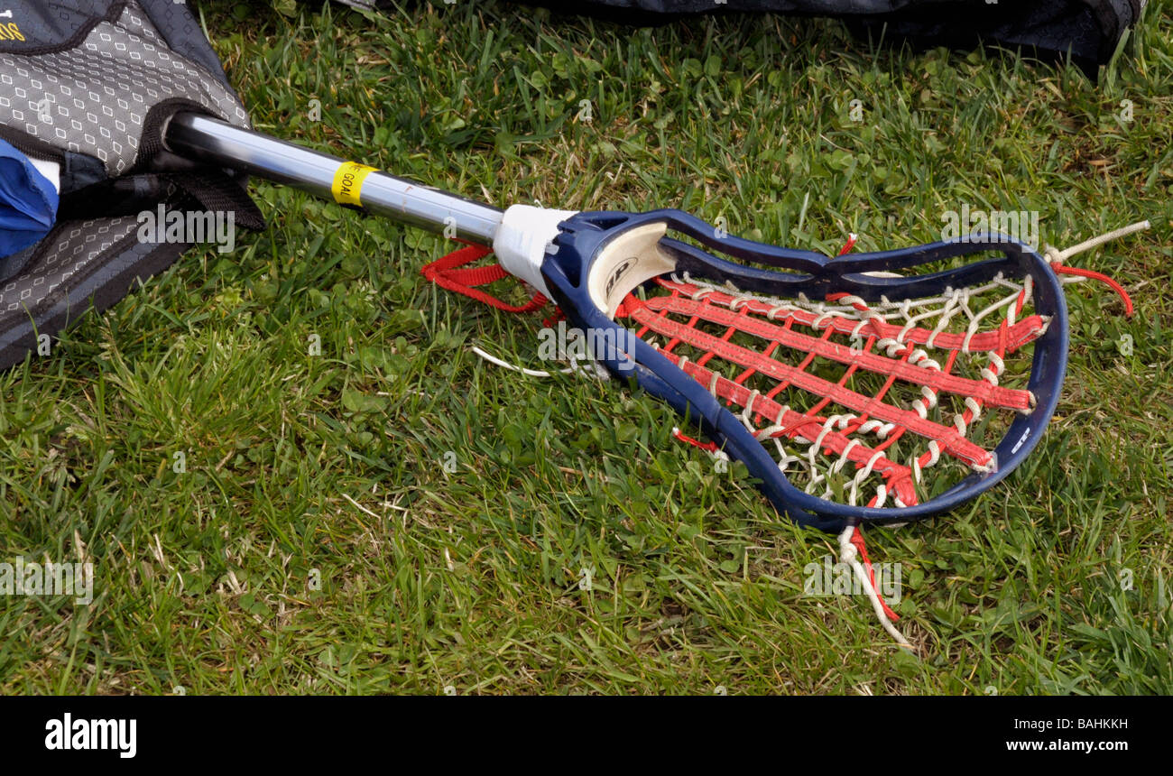 Lacrosse raquet Stockfoto