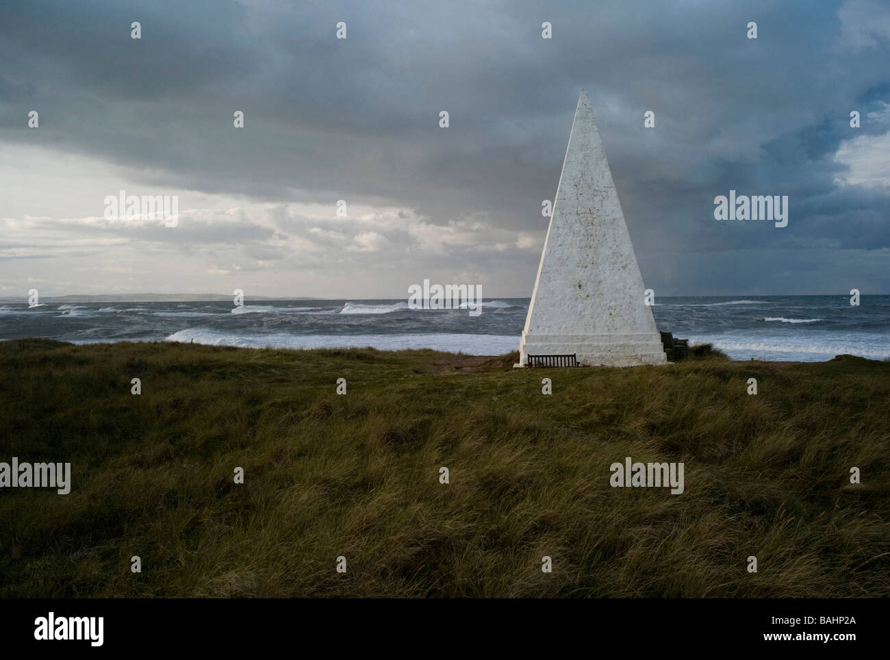 Navigation Leuchtfeuer auf Lindisfarne Holy Island Northumberland UK 10 2008 Stockfoto