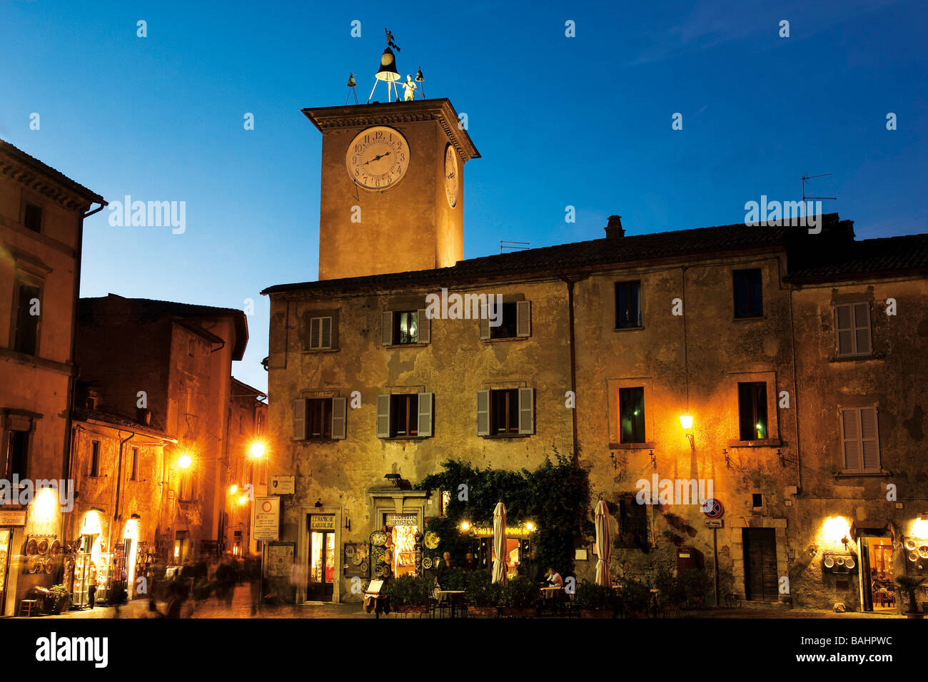 Die magisches Licht in Orvieto Stockfoto