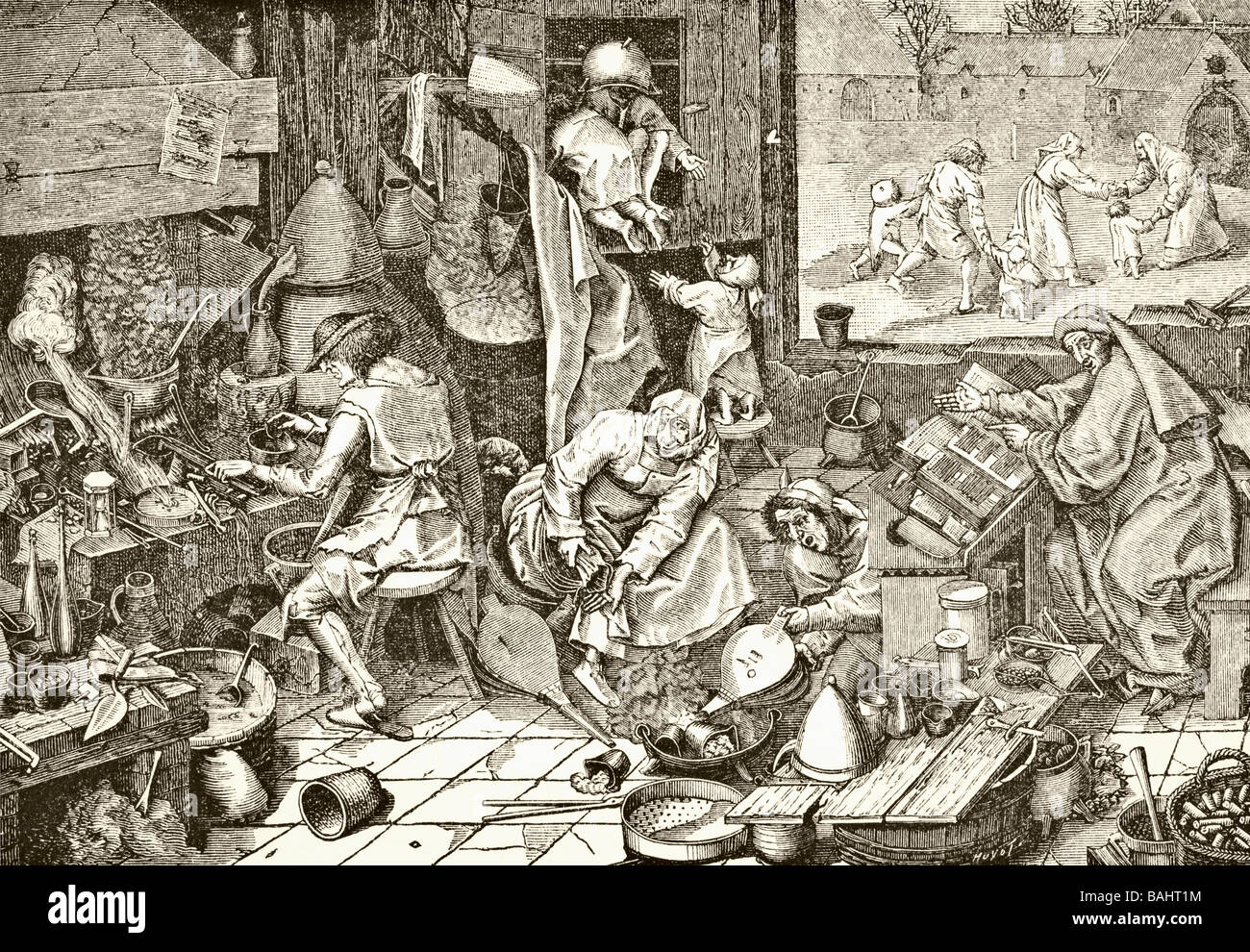 Die Alchemisten-Labor Stockfoto