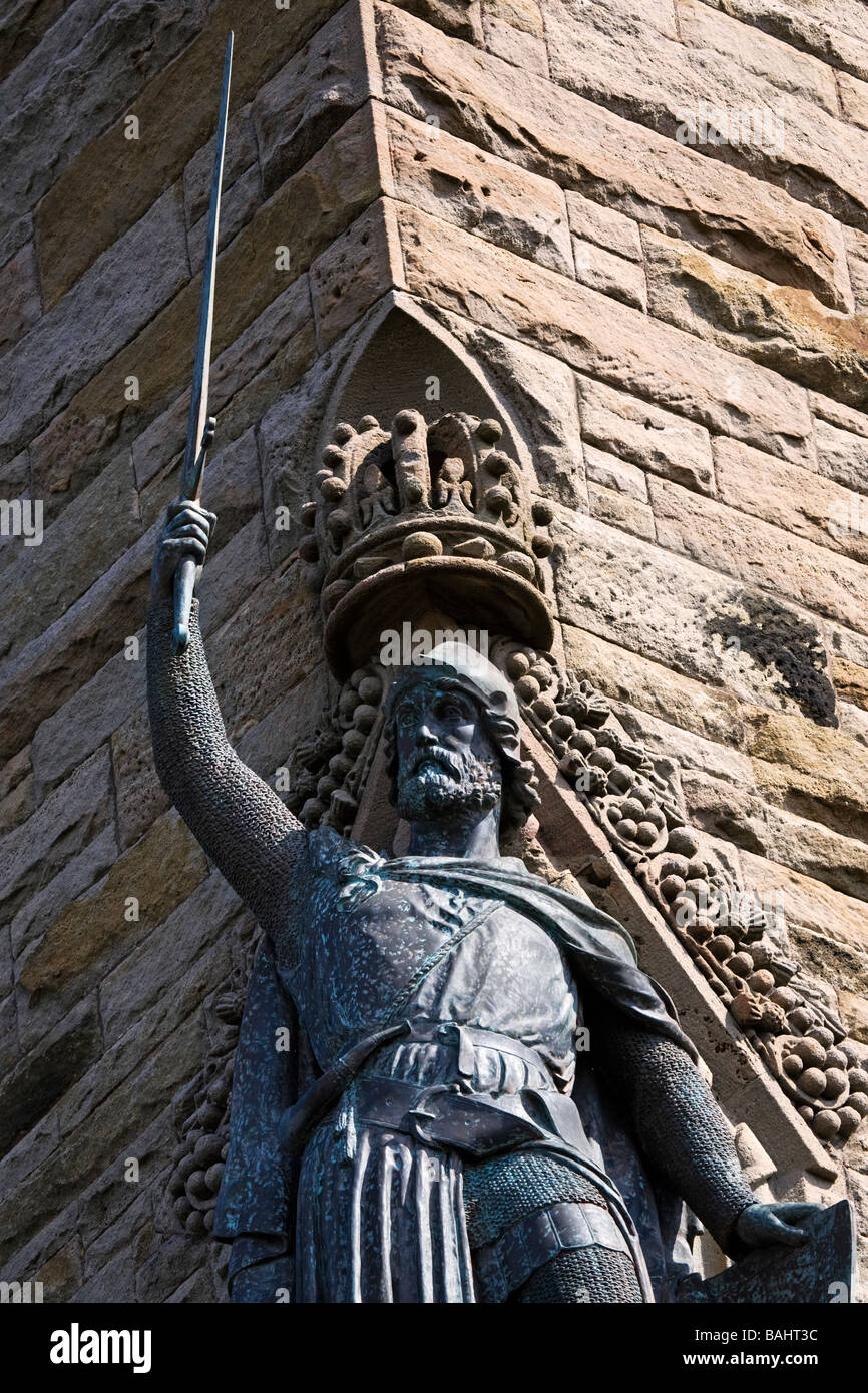 William Wallace Statue, National Wallace Monument, Stadt Stirling, Schottland. Stockfoto