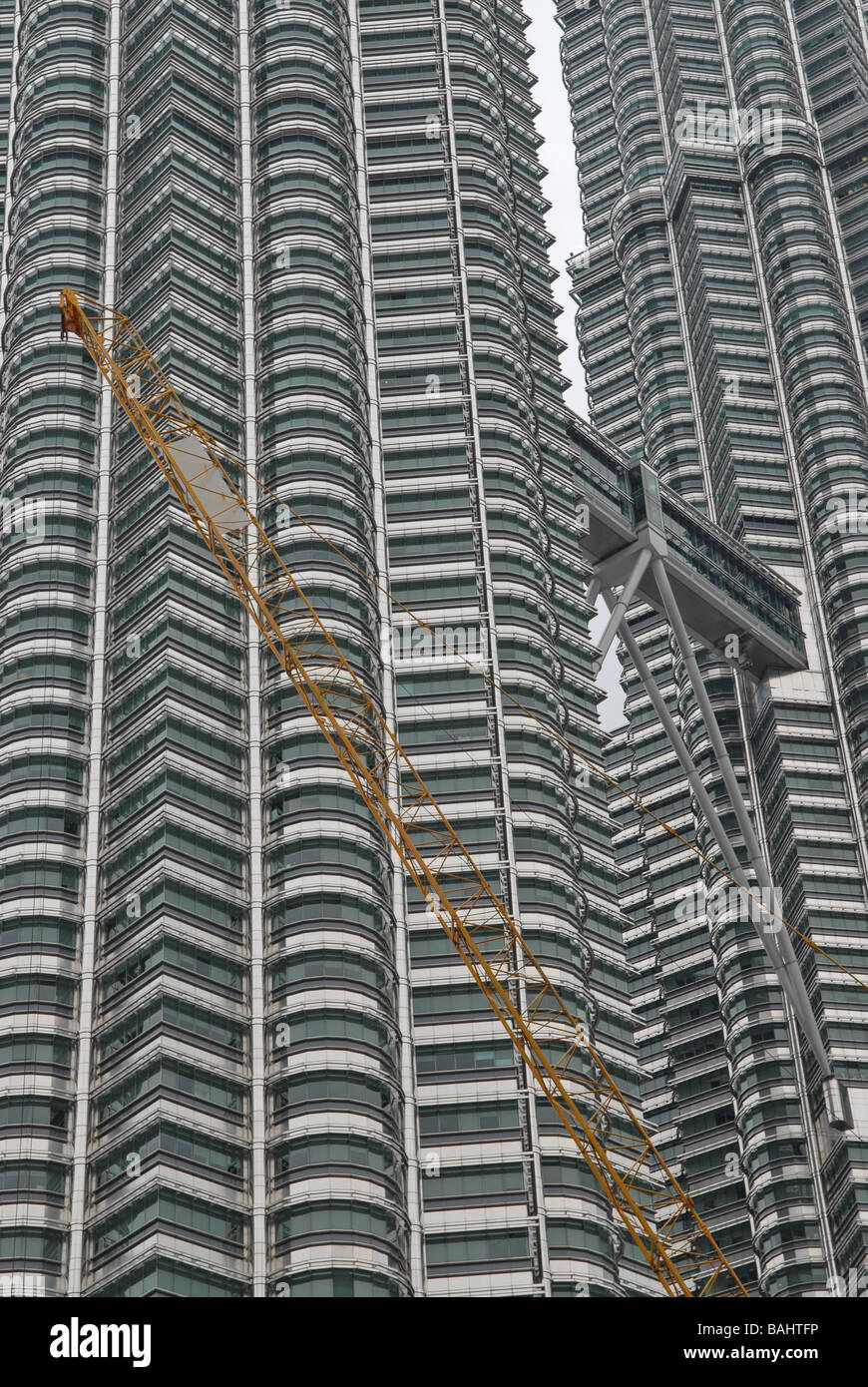 Detail der Petronas Towers in Kuala Lumpur, Malaysia Stockfoto