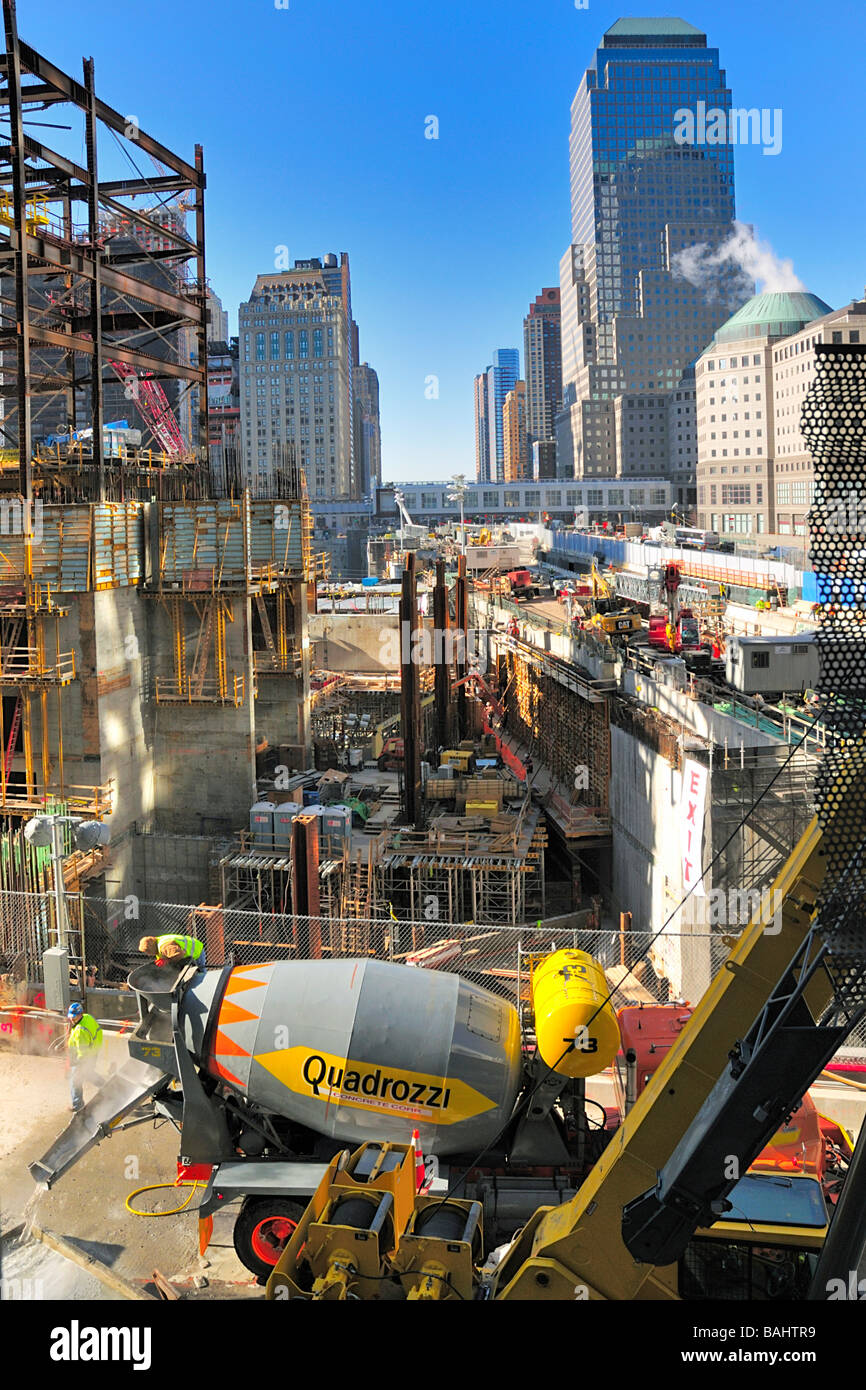 Ground Zero World Trade Center Stockfoto