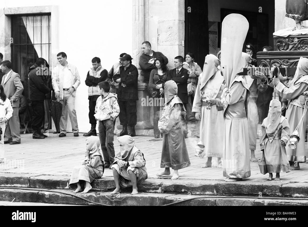 Osterwoche Prozession, Tunja, Boyacá, Kolumbien, Südamerika Stockfoto